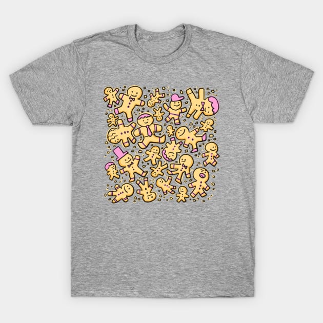 Gingerbread Men T-Shirt by royal_ten